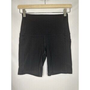 DSG 7" Inseam Black Biker Shorts Pockets Women's SIZE XS